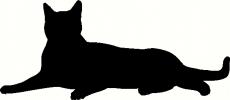Cat (2) vinyl decal